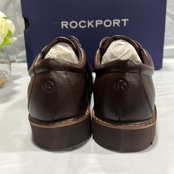 NIB - Rockport Men’s Kevan Oxfords Shoes, Brown CJ1574 - Size 8.5 - Picture 8 of 12